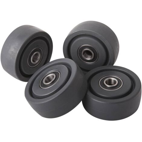 Jeu de 4 roues fixes ø72x28mm pour cric rouleur OH 6030 - SA 6030 - CLAS Equipements