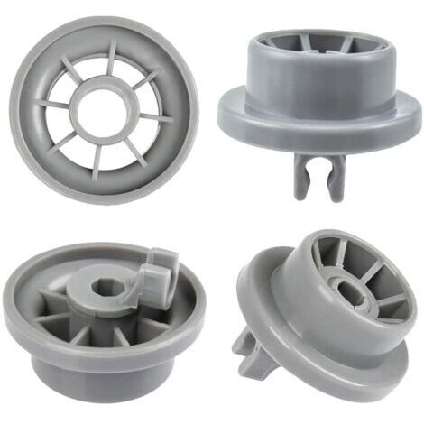 Jeu de 4 roulettes lave-vaisselle pour panier inférieur, roulettes lave-vaisselle, adaptées pour Siemens, Bosch 165314