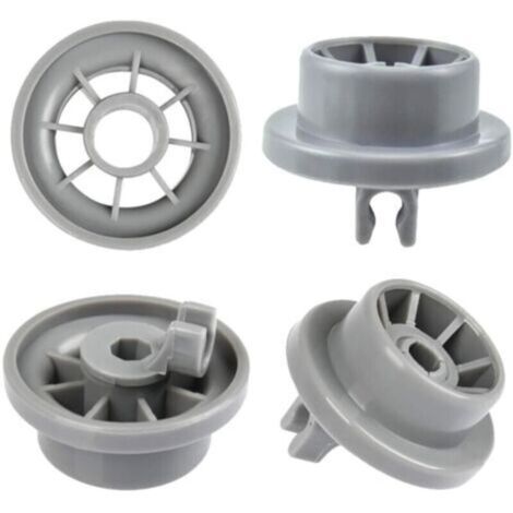 Jeu de 4 roulettes lave-vaisselle pour panier inférieur, roulettes lave-vaisselle, adaptées pour Siemens, Bosch 165314