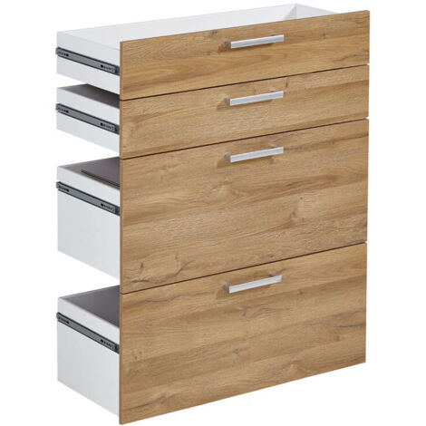 Jeu de 4 tiroirs pour étagère 89 cm Macadamia