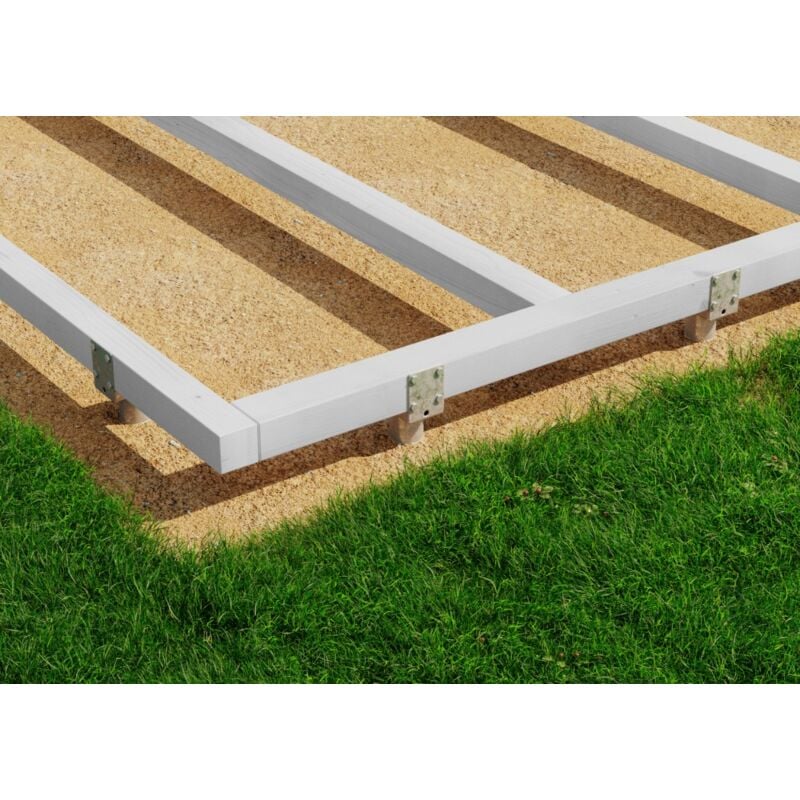 Jeu de 4 vis support poteau-80