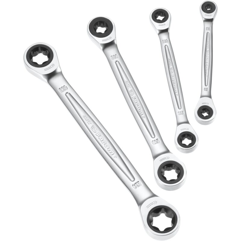 Facom Jeu de 4 clés à cliquet Profil E E-TORX - 464TX.J4PB - vue 2