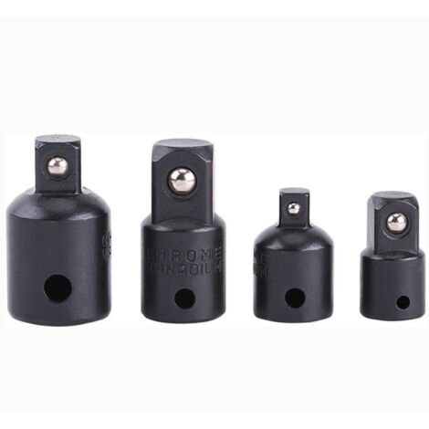 Jeu de 4pcs Adaptateurs Augmentateurs et Réducteurs 1/2", 3/8", 1/4" pour Douilles aux Clefs