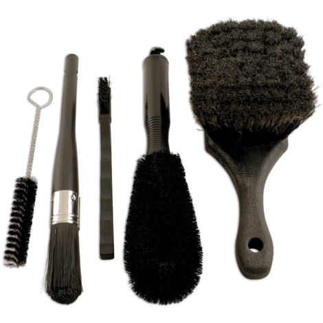 JEU DE 5 BROSSES DE NETTOYAGE POUR AUTO MOTO VELO