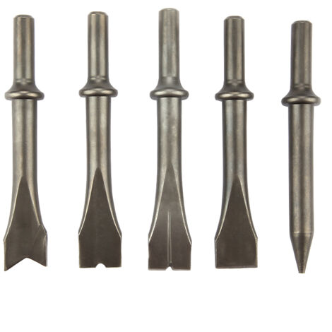 Jeu de 5 burins pour marteau pneumatique 150/190/250 - Accessoires marteau à air comprimé