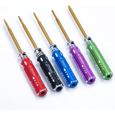 Jeu de 5 clés Allen 0.9 à 2.0 mm pour RC SCX24 - Outils de réparation pour camion crawler 1/24