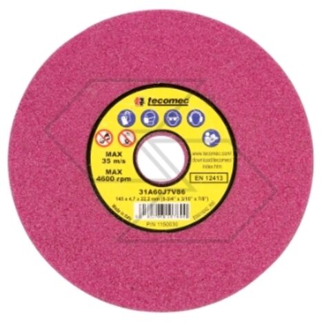 Jeu de 5 disques d'affûtage couleur rubis pour affûteuses de chaînes de tronçonneuses