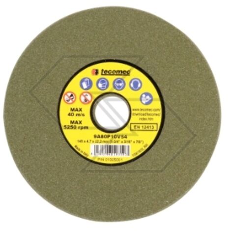 Jeu de 5 disques d'affûtage vert gros grain pour affûteuse JOLLY EVO