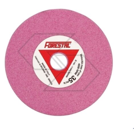 Jeu de 5 disques de couleur rose, à grain moyen, pour affûteuses de chaînes de tronçonneuses