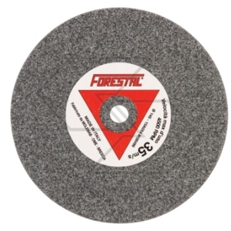 Jeu de 5 disques gris à grain moyen pour affûter les chaînes de tronçonneuses