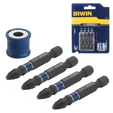 JEU DE 5 EMBOUTS À IMPACT IRWIN + MANCHE PH/PZ