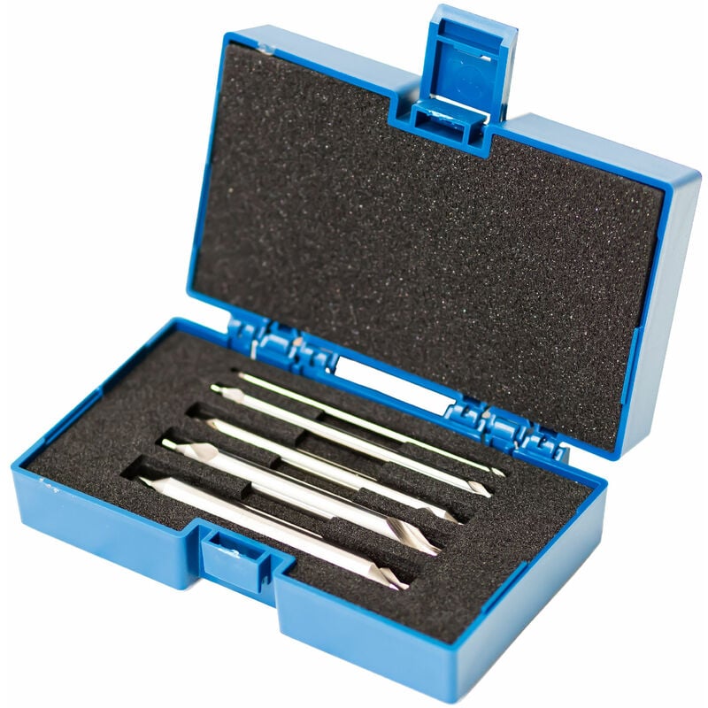 Mw-tech - Jeu de 5 forets à centrer DIN333-A extra longue DRCDS5L