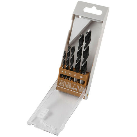 Jeu De 5 Forets Spirale A Bois Cv ø4, 10mm 8458000  - Wolfcraft
