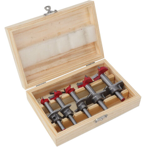 Jeu de 5 mèches Forstner pour le travail du bois, scie cloche, fraise à bois 15/20/25/30/35 mm