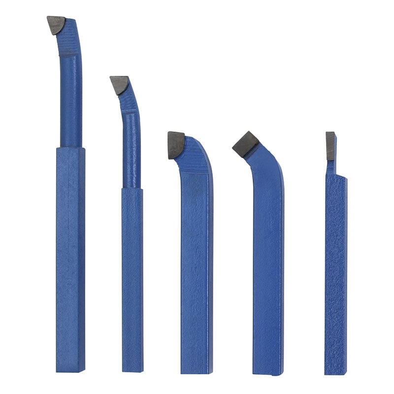 Fervi - Jeu de 5 outils brases Outil brase 12 mm pour tour a metaux b005