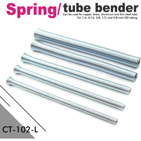 Jeu de 5 Ressorts à Cintrer CT-102-L - Pour le Cintrage des Tubes de Cuivre en Réfrigération