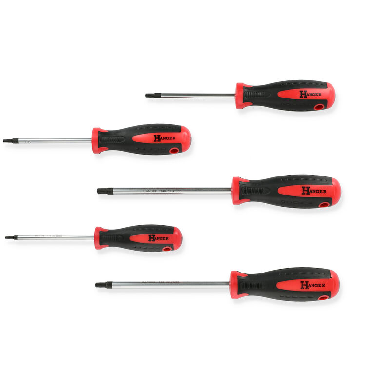 Jeu de 5 tournevis étoile percée ttx - hanger - 131091