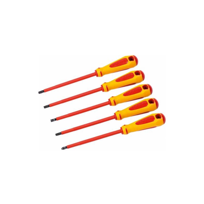 Sam Outillage - Jeu de 5 tournevis Fente et Phillips isolés 1000V sam - ZTBPJ5