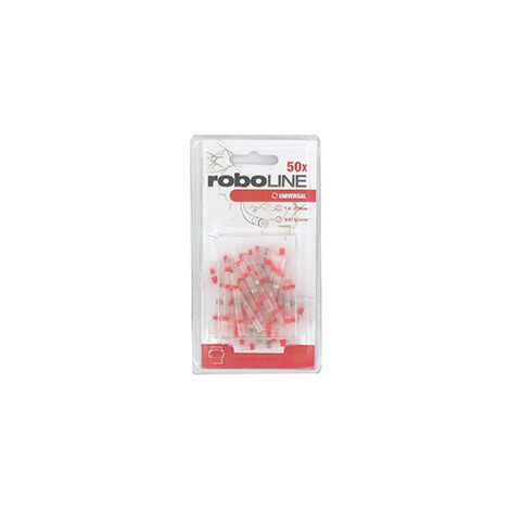 Jeu De 50 Connecteurs De Câble 2 Connexions à Sertir Et Thermo-rétractables Pour Robot Ambrogio - Wiper. Longueur 40mm, ø Intern