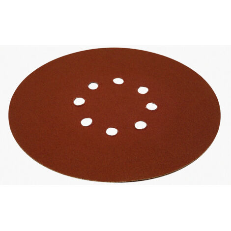 Jeu de 6 abrasifs plâtre Ø225mm-8 trous-Grain 120