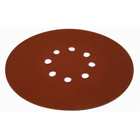 Jeu de 6 abrasifs platre 225mm-8 trous-Grain 180 PEUGEOT OUTILLAGE