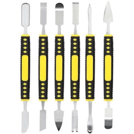 Jeu de 6 barres de fer en métal, kit d'outils de réparation professionnel pour téléphone