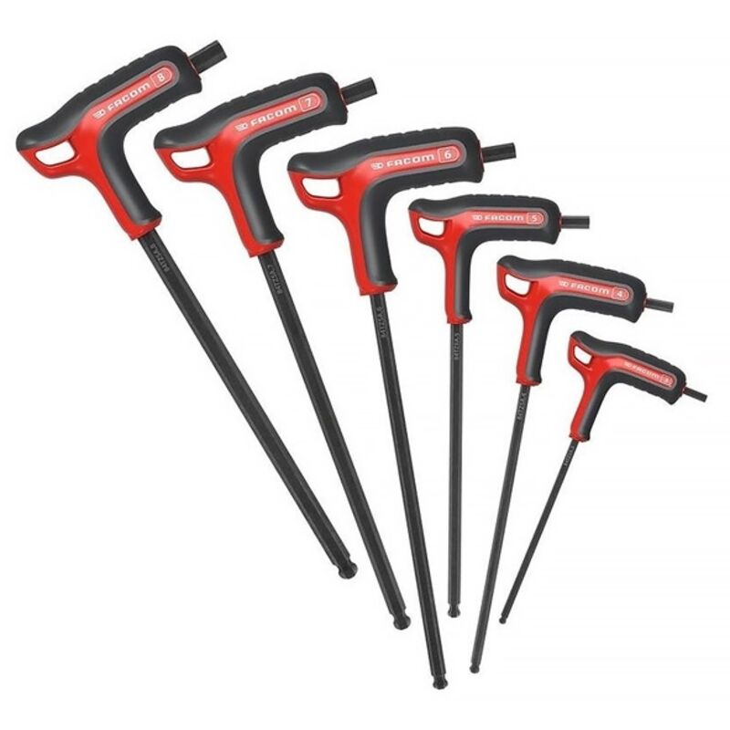 Pour l'atelier Jeu de clés mâles coudées 6 pièces 6 pans intérieurs - Facom