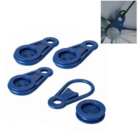 Jeu De 6 Clips De Type Pince Pour La Fixation Des Auvents Et Toiles. Ø0,44x8,3cm Benson