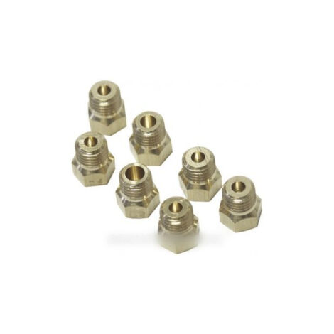 Jeu de 6 injecteurs gaz naturel (g20-g25) sans tétine pour Plaque de cuisson BAUKNECHT 481931039346