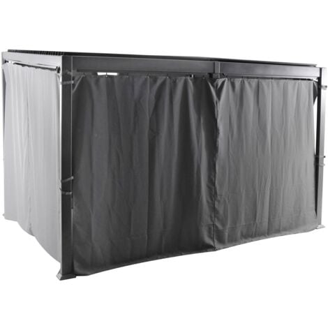 Jeu de 6 rideaux pour la tonnelle Avila 4 x 3 m - Hespéride