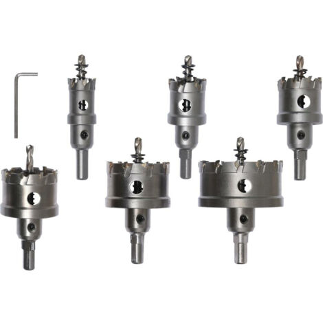 JEU DE 6 SCIES CLOCHES TCT POUR MÉTAL - YT-44077