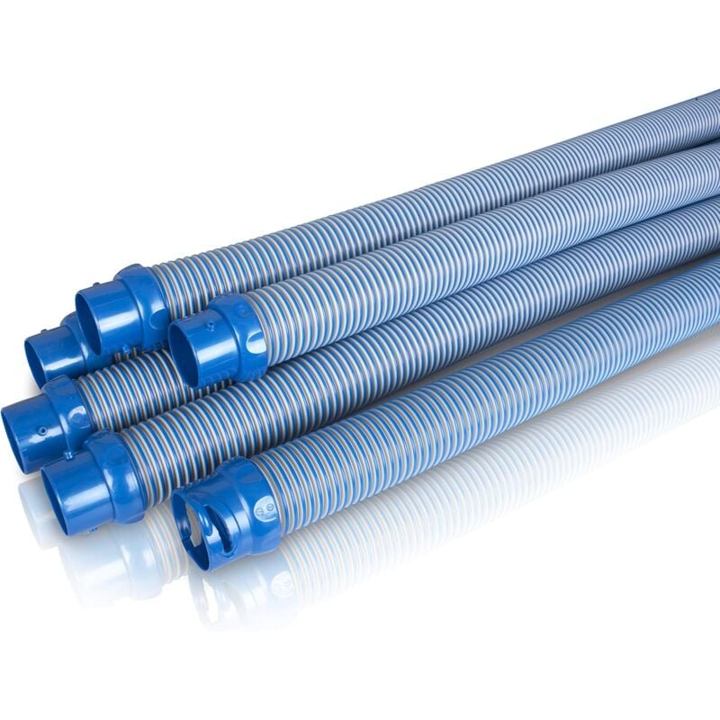 Paryou - Jeu de 6 Sections de Tuyaux Twist Lock, 6 x 1m, pour Robots Nettoyeurs de Piscine Hydrauliques, Bleu, W78055 100 x 17 x 12 cm