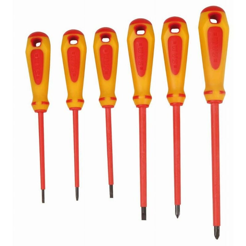 Sam Outillage - Jeu de 6 tournevis bimatiere gamme vde sam - ZTBJ6