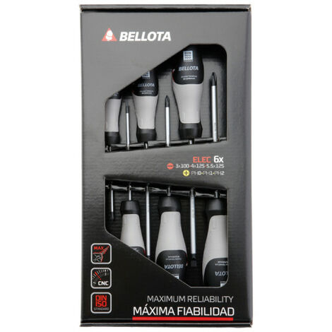 Jeu de 6 tournevis d'électricien BELLOTA - 66291ELEC