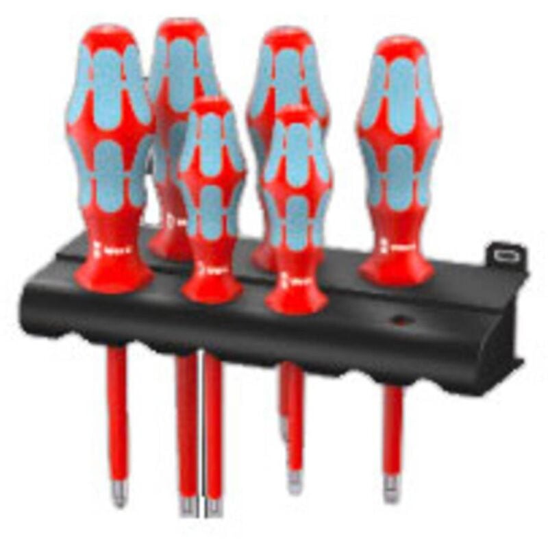 Wera - 3165 i/6 vde Jeu de tournevis 6 pièces vis à fente, vis Pozidriv
