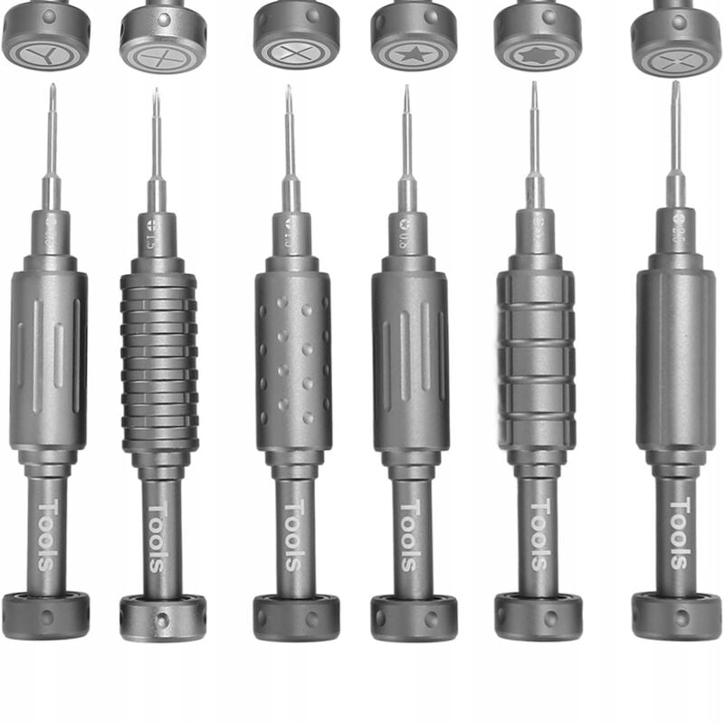 Set di 6 cacciaviti magnetici di precisione per riparare telefoni, orologi, tablet