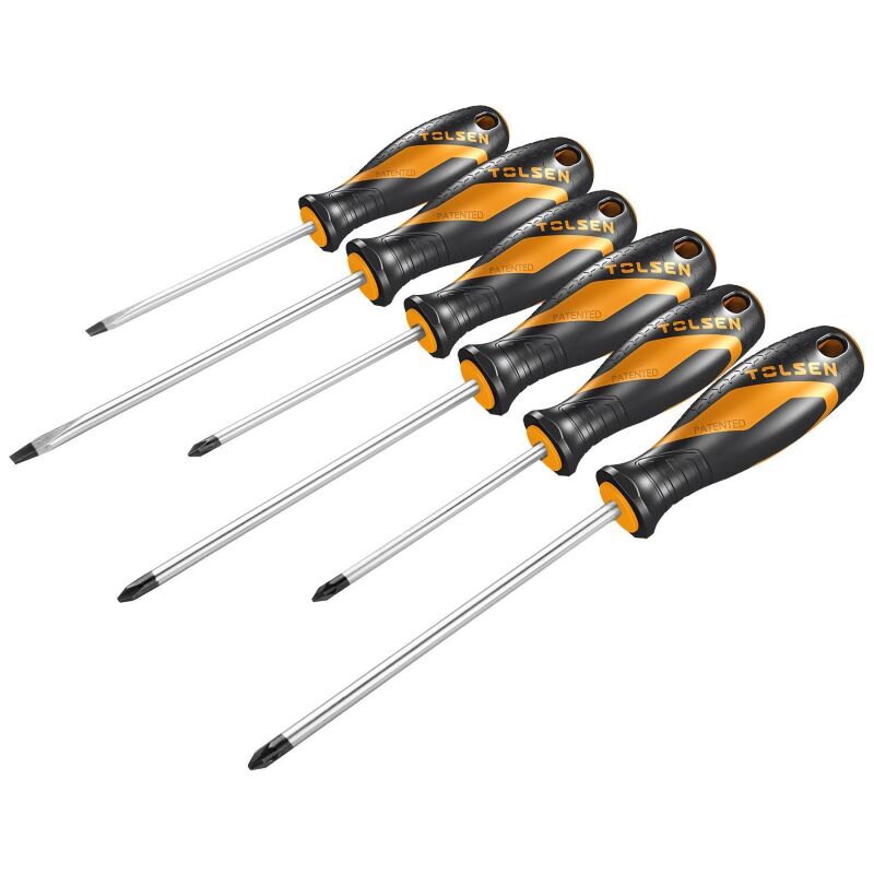 Jeu de 6 tournevis Tolsen mixtes