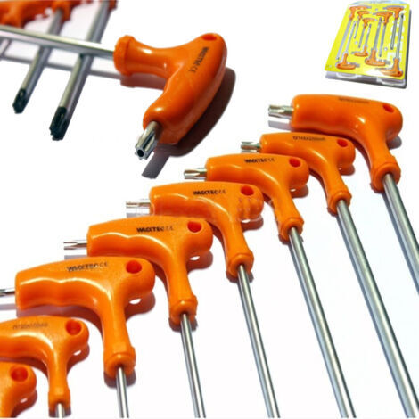 Jeu De 7 Clés Torx Professionnelles à Poignée En T