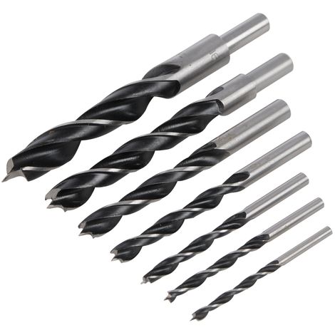JEU DE 7 FORETS À POINTE ET DOUBLE TRANCHANT 4, 5 ,6, 8, 10, 13 ET 16 MM SILVERLINE 464911