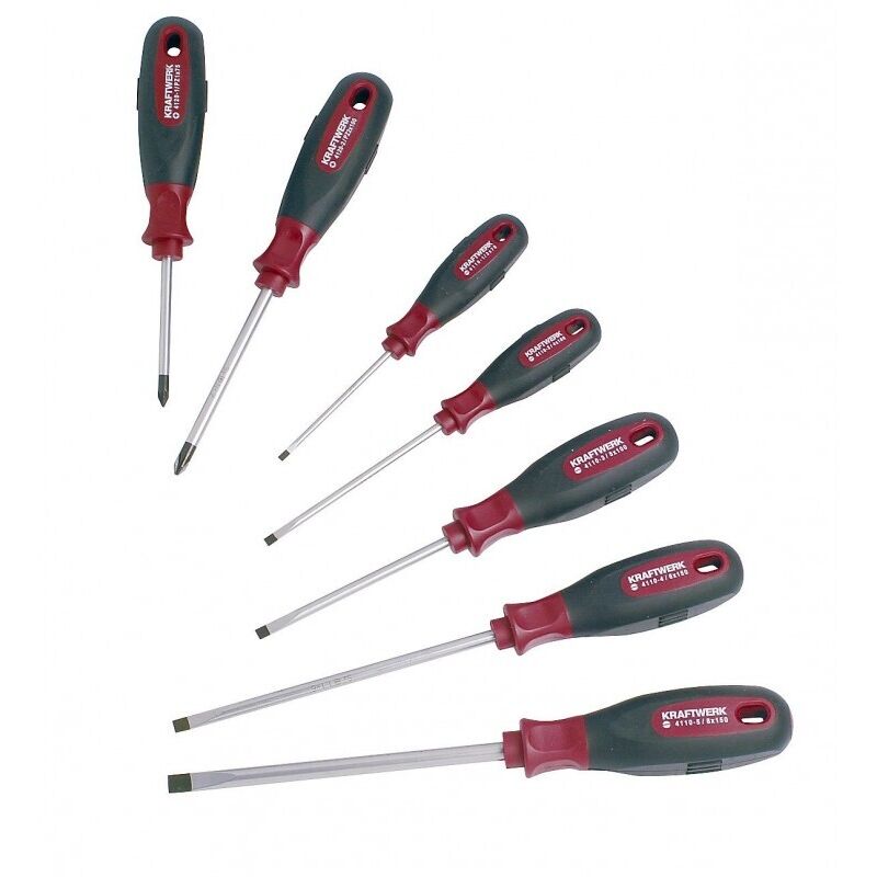 Kraftwerk-4160-7 pzs. Set Tournevis ergokraft-/ PH