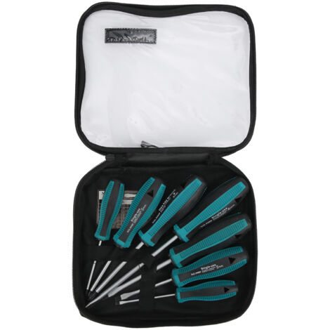 Jeu de 7 Tournevis Cruciformes et Plats avec Sac de Rangement pour Réparation