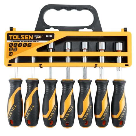 JEU DE 7 TOURNEVIS DOUILLES TOLSEN