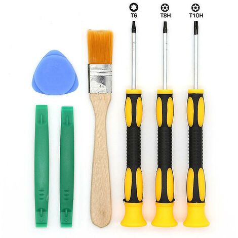 Jeu de 7 tournevis pour Xbox One Xbox 360 Ps3 Ps4 Torx T8 T6 T10 H35 Kit d'outils de réparation Outils d'ouverture Tournevis Betterlifefg thsinde