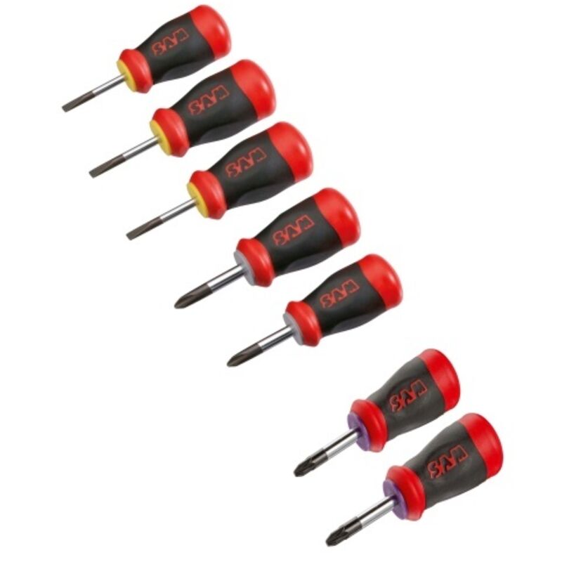 Jeu de tournevis sam Phillips, Pozidriv, Tête fendue 7 pièces ( Prix pour 1 )