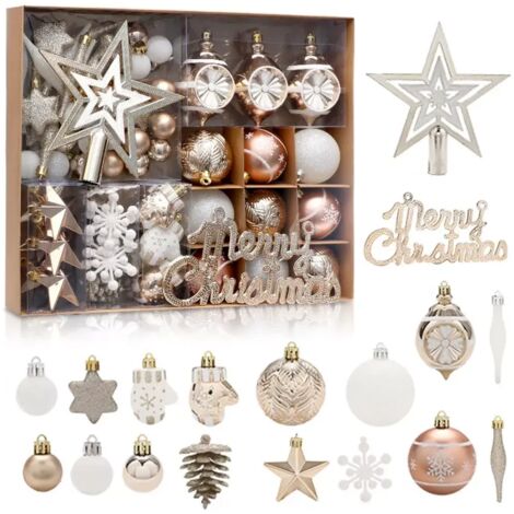 Jeu De 70 Esferas De Navidad,adornos De Bolas De Navidad