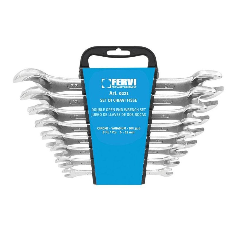 Fervi - Jeu de 8 cles 6x7 - 20x22 0221