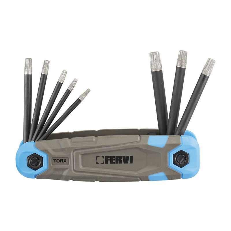 Fervi - Jeu de 8 cles torx T9-T40 a pointe diamant 0558/tx