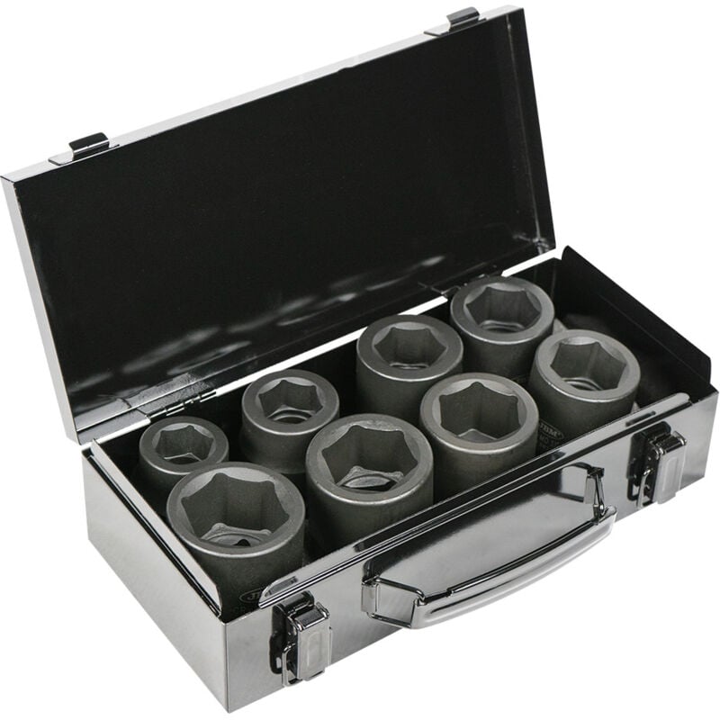 Lot de 8 douilles à chocs de 1' JBM 52348