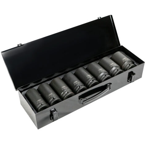 Jeu de 8 douilles hexagonales 3/4" avec vis à percussion longue JBM53470
