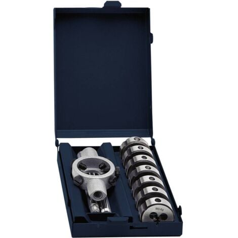 Jeu de 8 filières HSSG DIN 223B Exact 70418 métrique M3, M4, M5, M6, M8, M10, M12 8 pièces